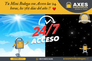 Mini Bodegas 24/7 en Santiago con seguridad y acceso total - Axes Minibodegas
